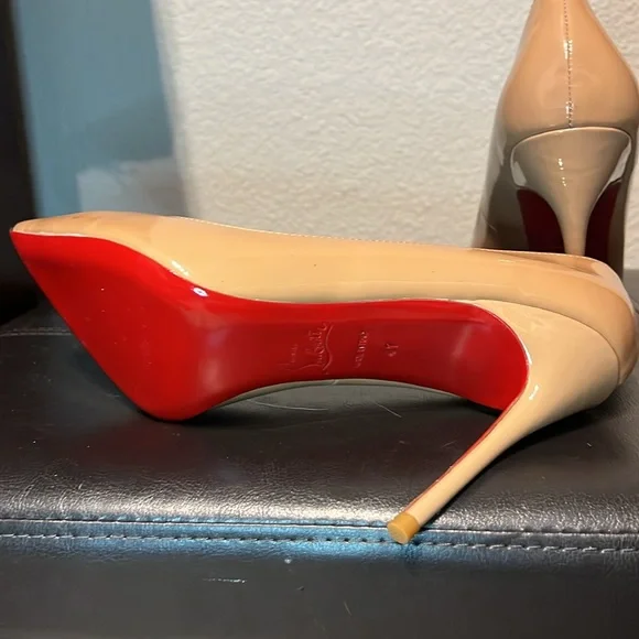 Christian Louboutin Patent Leather Kate 100mm Heels size 41 / 10 - Picture 7 of 9